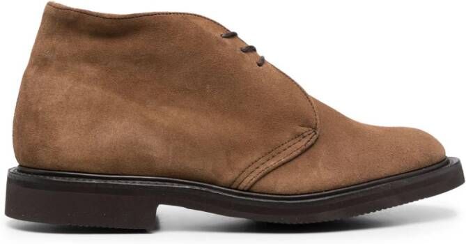 Tricker's Suède enkellaarzen Bruin