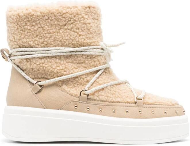 TWINSET Après-ski laarzen Beige