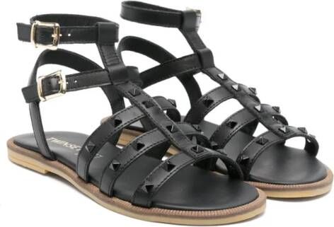 TWINSET Kids Sandalen verfraaid met studs Zwart