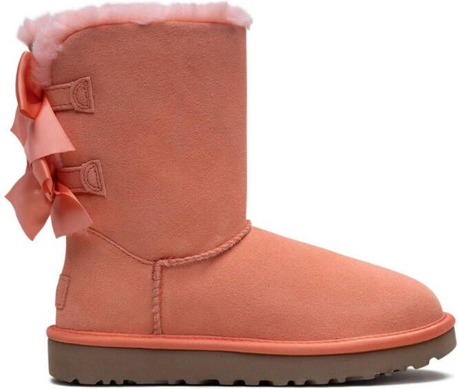 UGG Bailey Bow suède enkellaarzen Roze