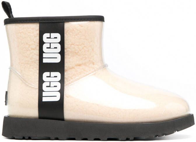 UGG Classic Clear kleine enkellaarzen Beige