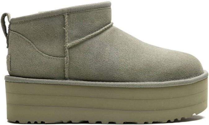 UGG Classic Ultra Mini Platform "Shaded Clover" laarzen Groen