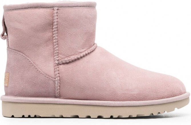 UGG Enkellaarzen gevoerd met bont Roze