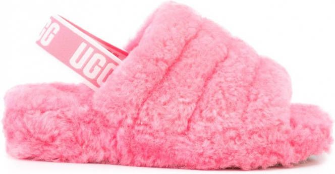 UGG Fluff Yeah slingback sandalen Roze