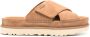 UGG Goldenstar Cross suède slippers Bruin - Thumbnail 1