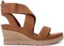 UGG Ileana sandalen met sleehak Bruin - Thumbnail 1