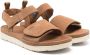 UGG Kids Suède slingback sandalen Bruin - Thumbnail 1