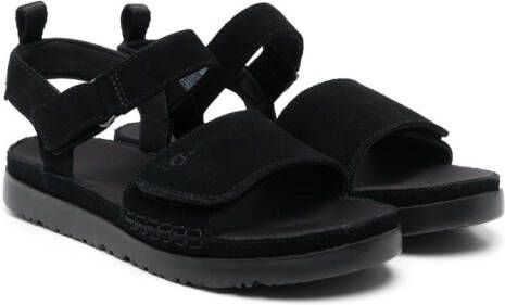 UGG Kids Suède slingback sandalen Zwart