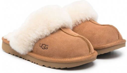 UGG Kids Cozy II slippers met lammy afwerking Bruin