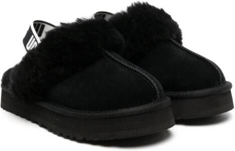 UGG Kids Funkette slingback slippers Zwart