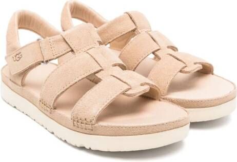 UGG Kids Goldenstar suède klompen Beige