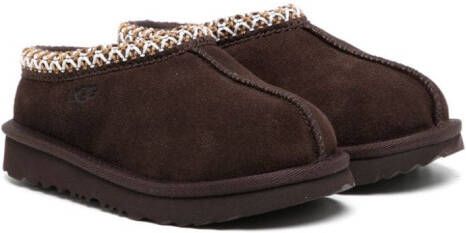 UGG Kids Slippers met logo-reliëf Bruin