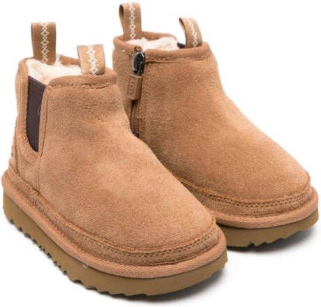 UGG Kids Neumel Chelsea suède laarzen Bruin