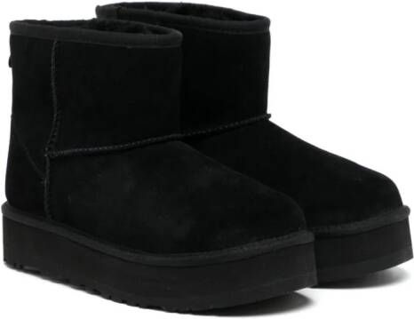 UGG Kids Enkellaarzen met ronde neus Zwart