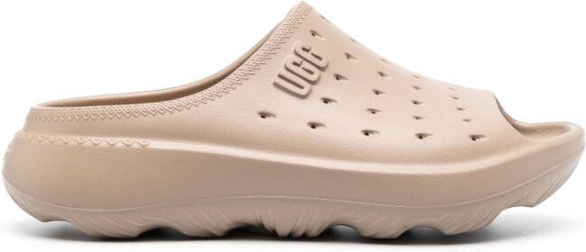 UGG Slippers met logo-reliëf Beige