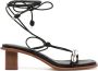 Ulla Johnson Nicolette Shell leren sandalen Zwart - Thumbnail 1