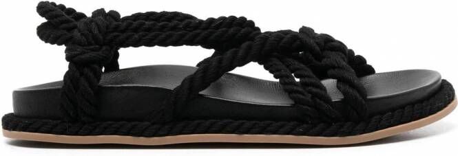 Ulla Johnson Suri sandalen met touw Zwart