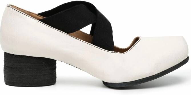 Uma Wang Ballerina pumps met vierkante neus Wit