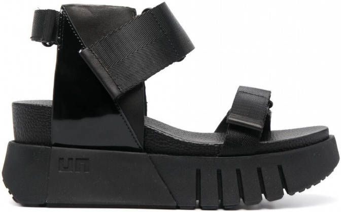 United Nude Delta Run sandalen met plateauzool Zwart