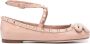 Valentino Garavani Ballerina's verfraaid met Rockstuds Roze - Thumbnail 1