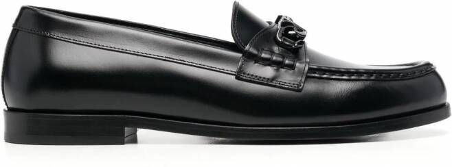 Valentino Garavani VLogo Chain leren loafers Zwart