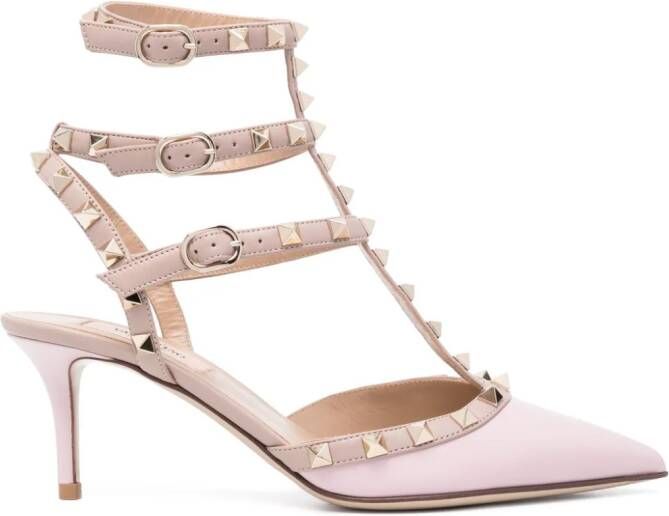 Valentino Garavani Pumps verfraaid met Rockstuds Roze