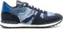 Valentino Garavani Rockrunner denim sneakers met camouflageprint Blauw - Thumbnail 1