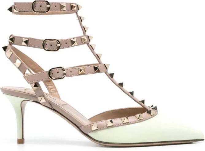 Valentino Garavani Rockstud pumps Groen