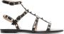 Valentino Garavani Rockstud sandalen met enkelbandje Zwart - Thumbnail 1