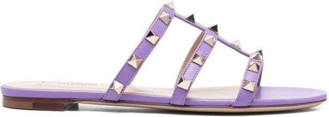 Valentino Garavani Rockstud sandalen Paars