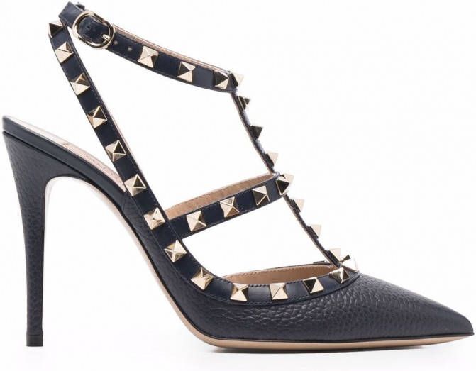 Valentino Garavani Rockstud gekooide pumps Blauw