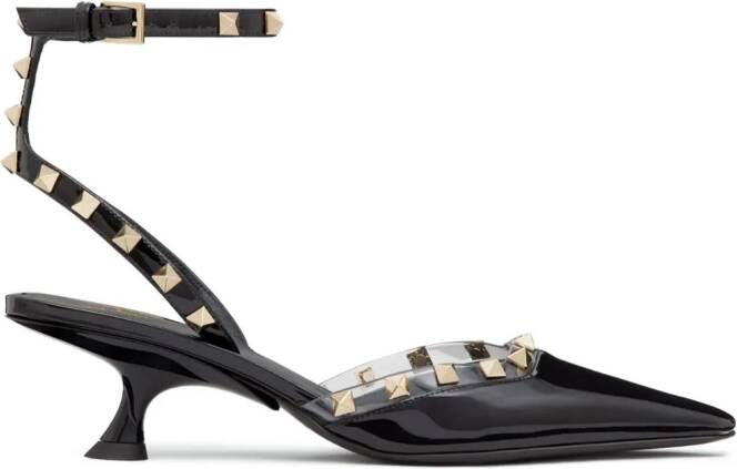 Valentino Garavani Rockstud leren pumps Zwart