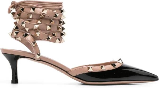 Valentino Garavani Rockstud leren pumps Zwart