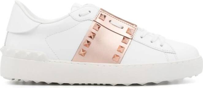 Valentino Garavani Rockstud leren sandalen Wit