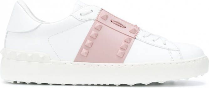 Valentino Garavani Rockstud leren sneakers Wit