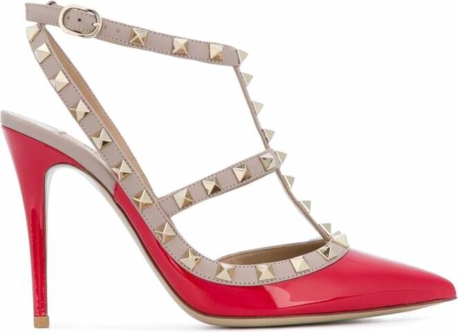 Valentino Garavani Rockstud pumps Rood