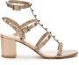 Valentino Garavani Rockstud sandalen Goud - Thumbnail 1