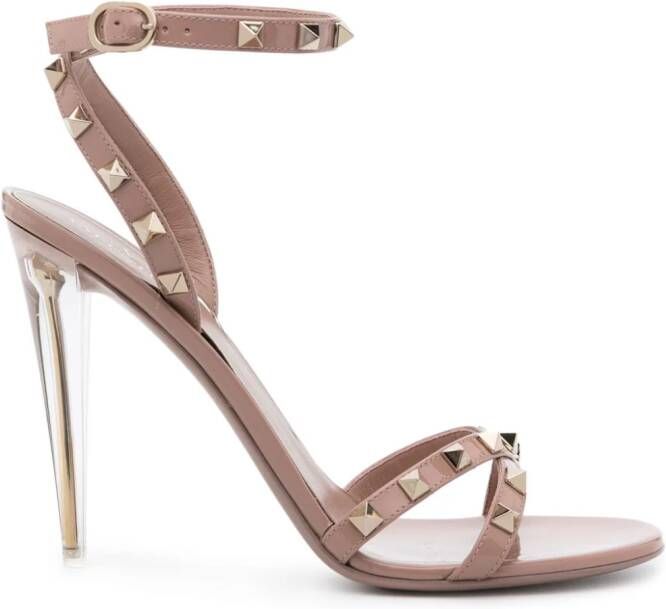 Valentino Garavani Rockstud sandalen met plateauzool Roze