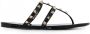 Valentino Garavani Rockstud sandalen Zwart - Thumbnail 1