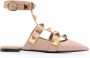 Valentino Garavani Roman ballerina's met studs Beige - Thumbnail 1