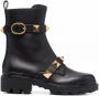 Valentino Garavani Roman Stud combat boots Zwart - Thumbnail 1