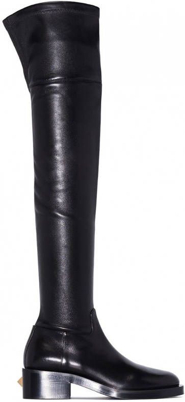 valentino over the knee leather boots