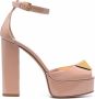 Valentino Garavani Roman Stud sandalen met hak Roze - Thumbnail 1