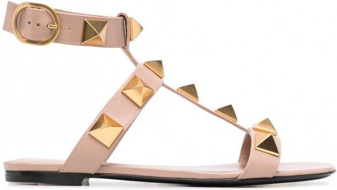 Valentino Garavani Roman Stud leren sandalen Roze