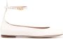 Valentino Garavani Tann-Go lakleren ballerina's Beige - Thumbnail 1