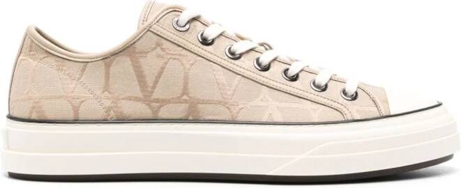 Valentino Garavani Toile Iconographe low-top sneakers Beige