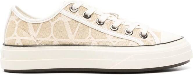 Valentino Garavani Toile Iconographe low-top sneakers Beige