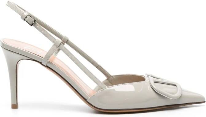 Valentino Garavani VLogo slingback pumps Grijs