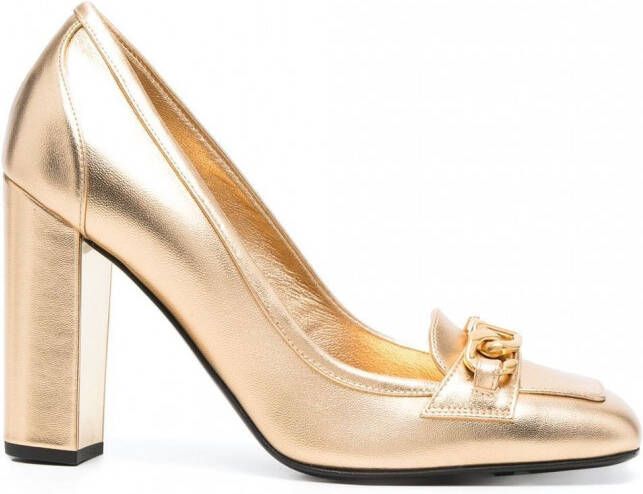 Valentino Garavani VLOGO pumps met gesp Goud