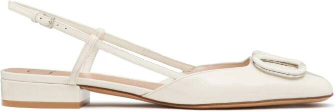 Valentino Garavani VLogo slingback ballerina's Beige